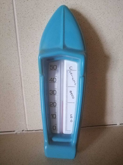 Termómetro de banho azul para banho de bebé