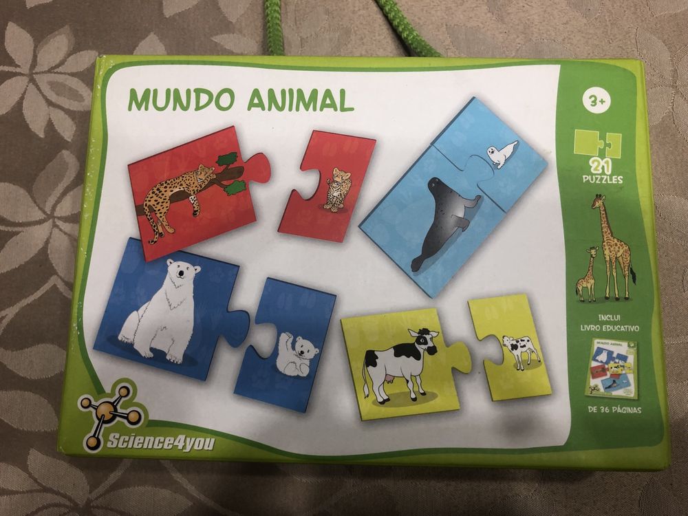 Science4you 21 puzzles Mundo Animal