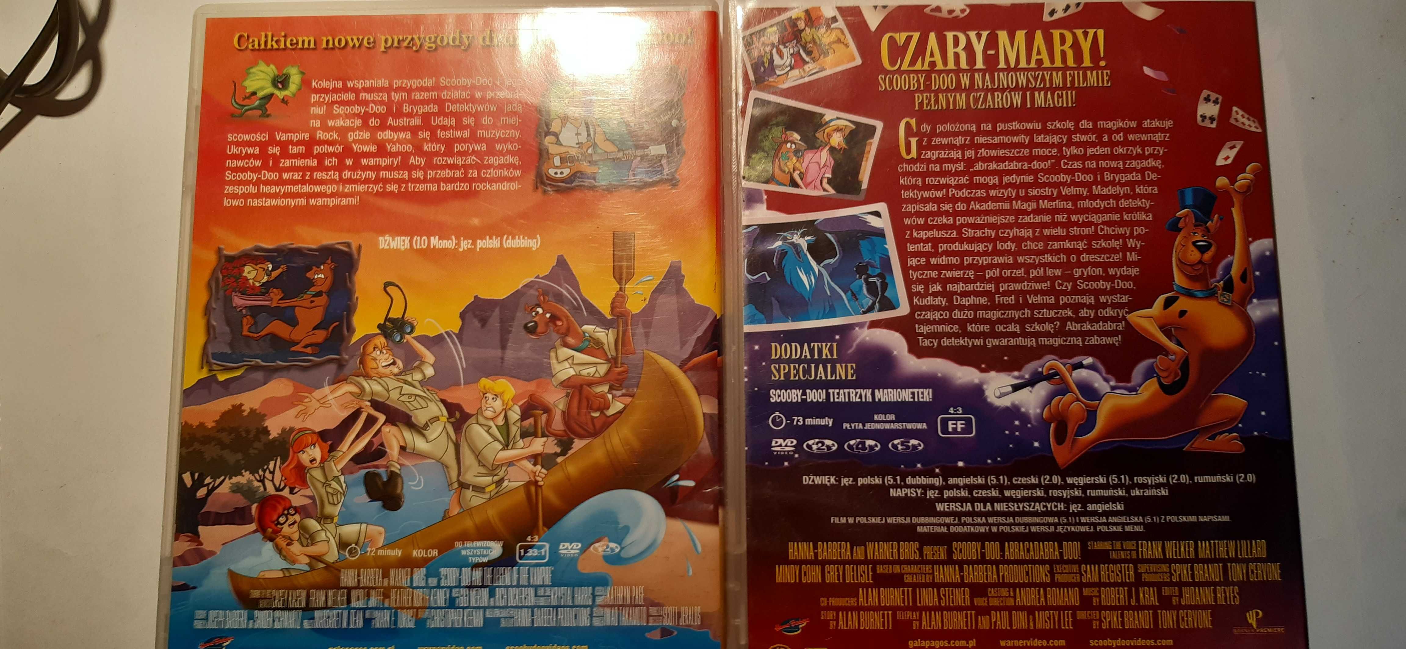 2 bajki dvd scooby doo legenda wampira i abrakadabra-doo