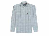FRED PERRY Koszula w Kratkę Męska Biała Logowana r. M