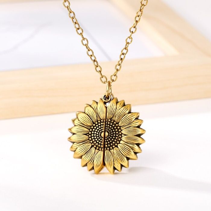 OFERTA! Colar GIRASSOL Dourado "You Are My SUNSHINE" | Novo, Elegante