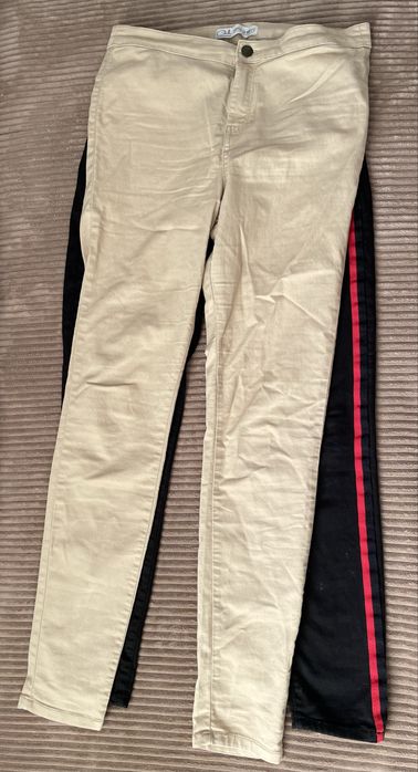 Spodnie jeansy 40 L zestaw z torebką Versace