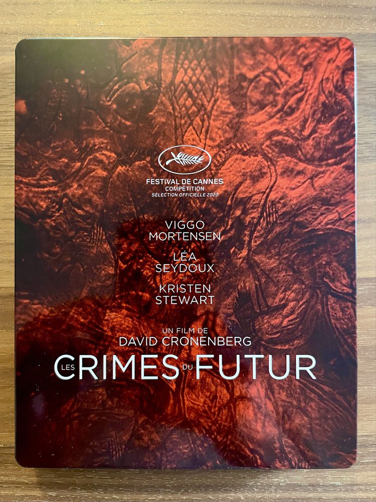 Steelbook bluray 4K Crimes of the Future (español y francés)
