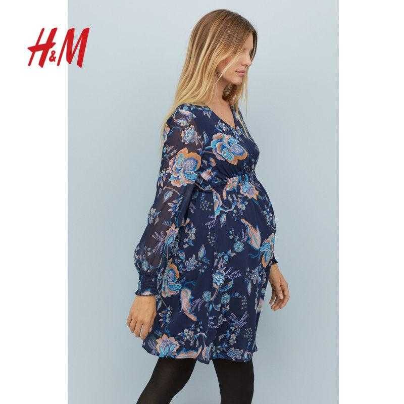 Красивое свободное платье для беременных h&m