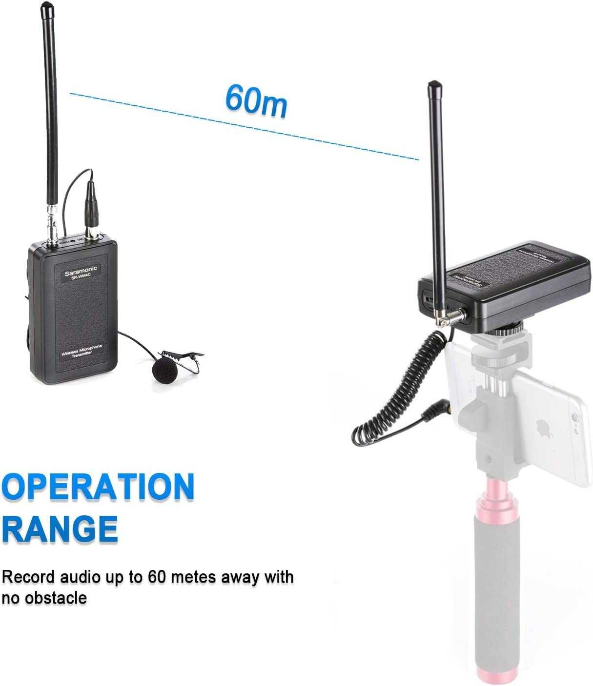 Kit Microfones Lapela SARAMONIC SR-WM4C NOVO