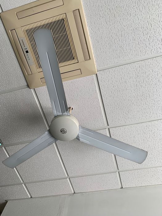 Duas ventoinhas tecto