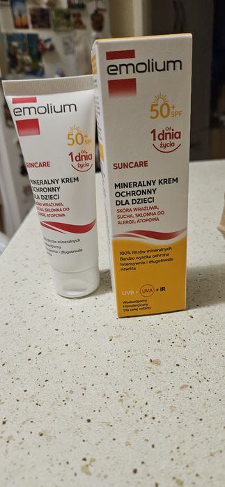 Emolium nowy krem ochronny 50 SPF! Tanio! Od 1 dnia życia