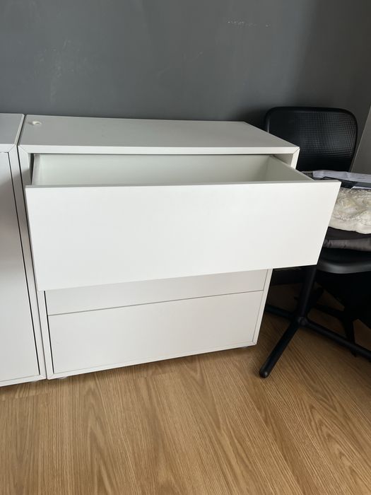 Modulo 3 gavetas branco Ikea