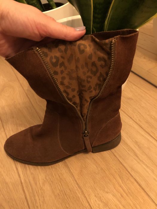 Skórzane buty Bershka