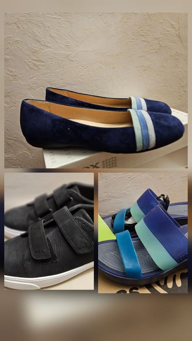 Туфлі мокасини балетки Geox Clark's Crocs шльопанці