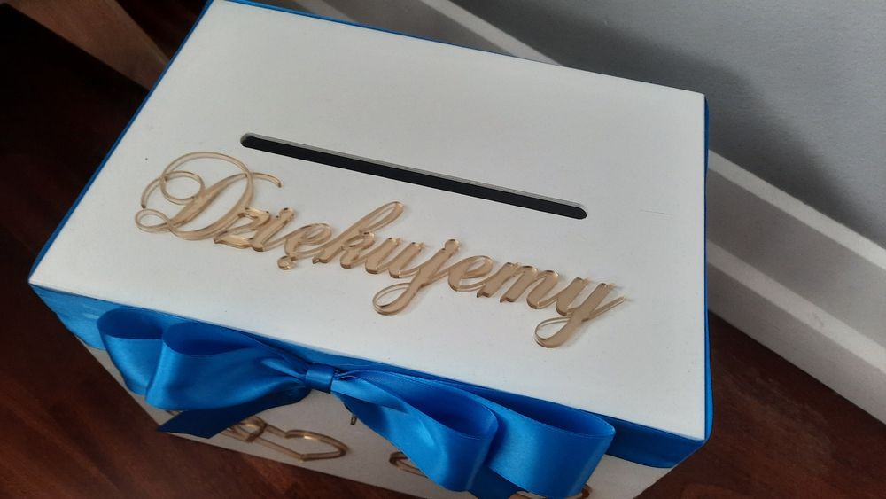 Pudełko na koperty dekoracje ślubne