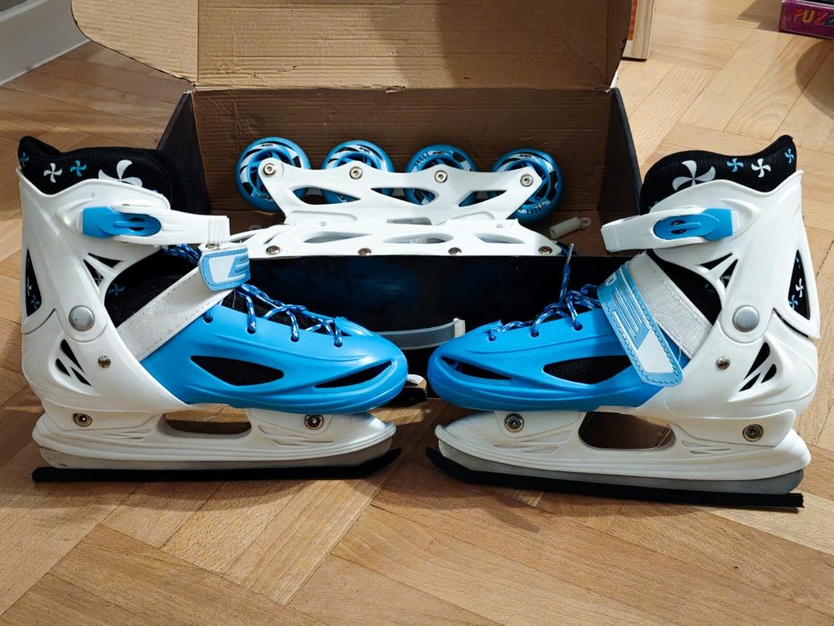 Łyżworolki, łyżwy, rolki,wrotki 4 w 1