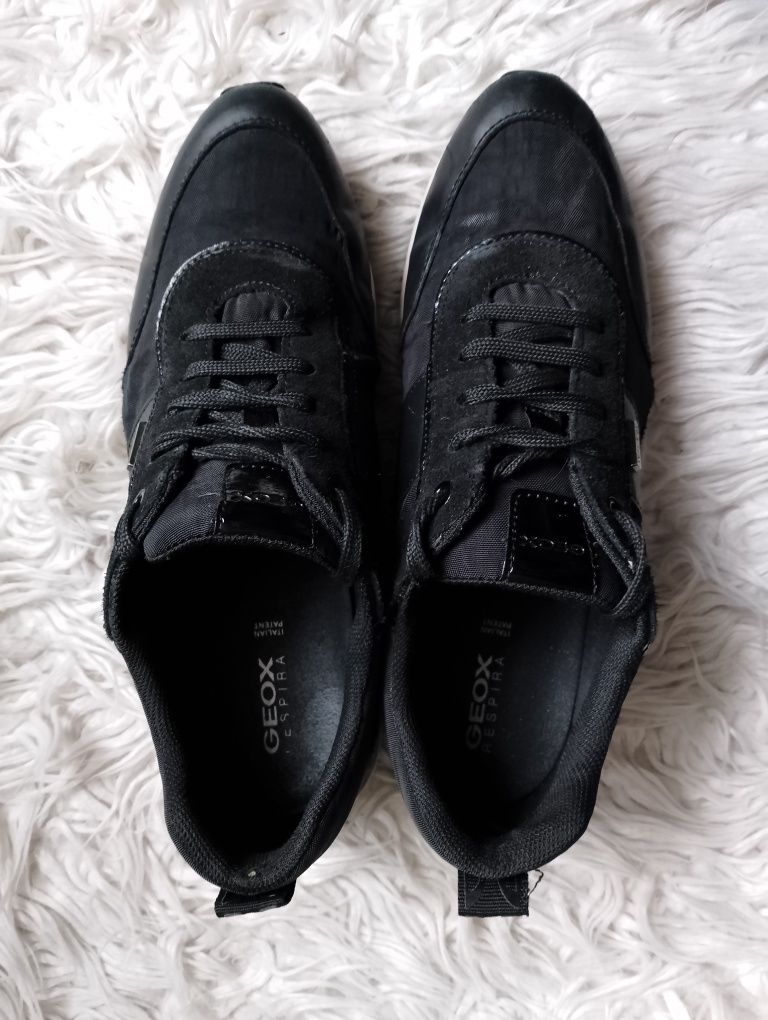 Geox RESPIRA buty sneakersy adidasy czarne 41