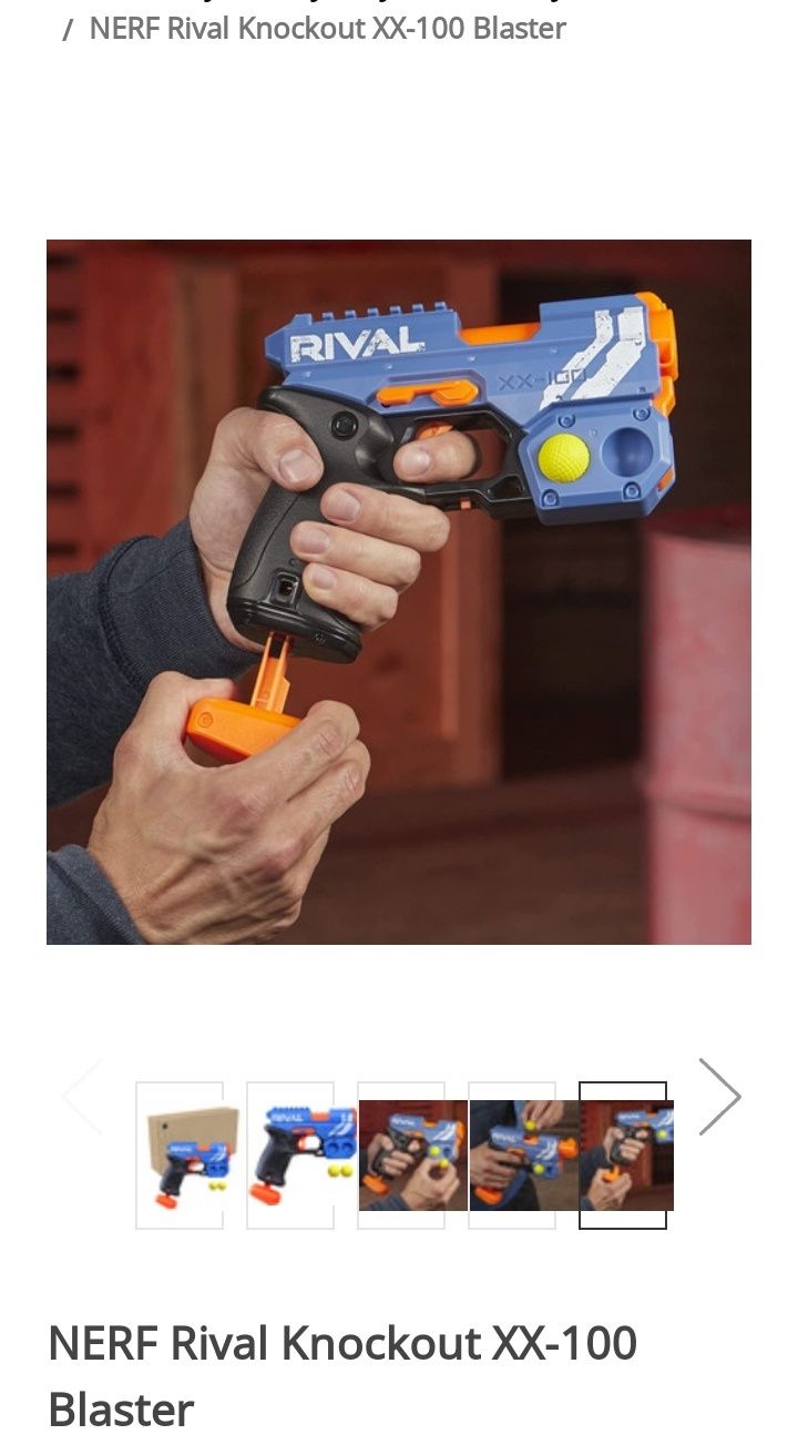 Бластер NERF Rival Knockout XX-100