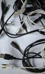 Zestaw kabli minijack USB kabel internetowy.