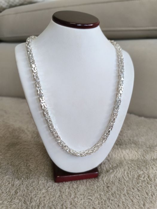 Srebrny łańcuszek splot królewski 47.12g 55cm