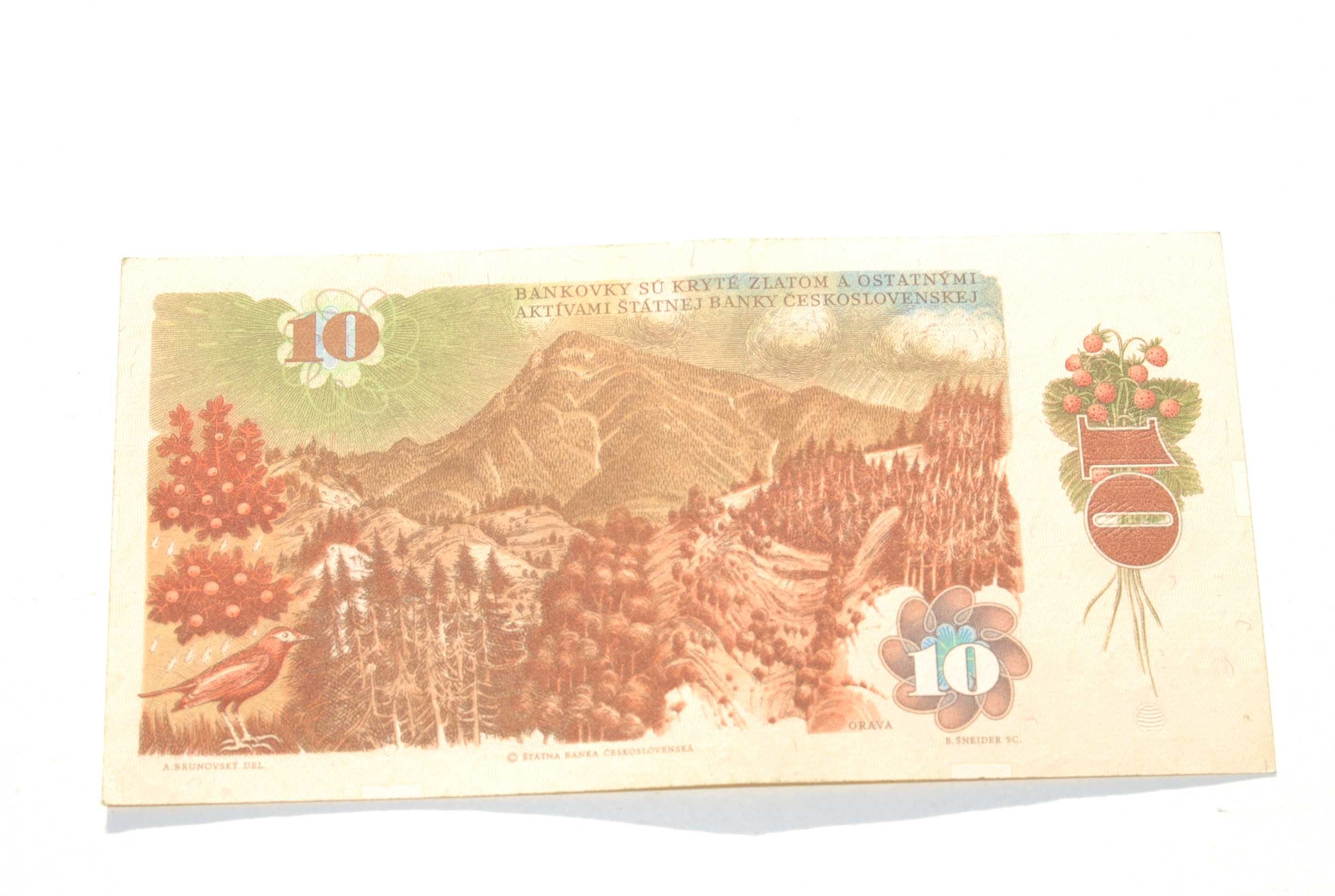 Stary banknot 10 koron Czechosłowacja 1986 antyk