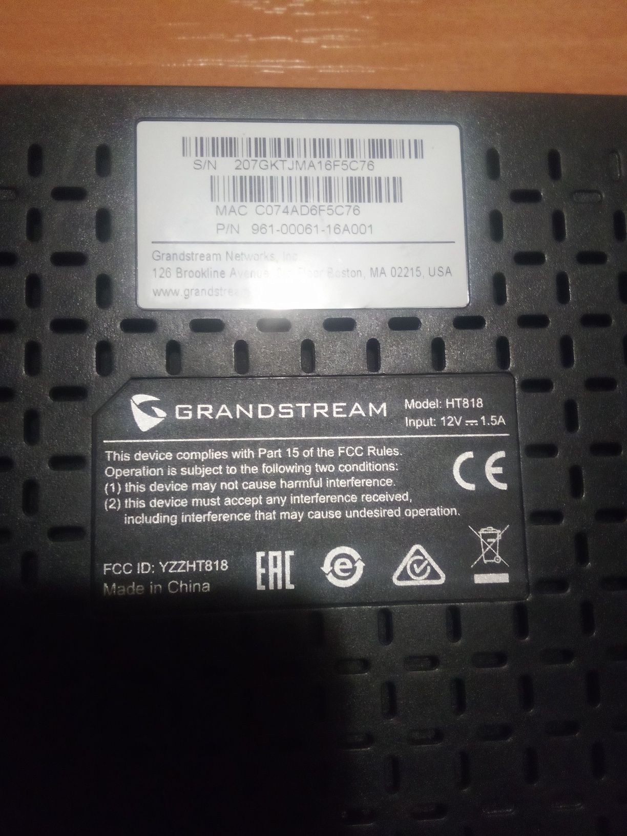 VoIP-шлюз Grandstream HandyTone HT818