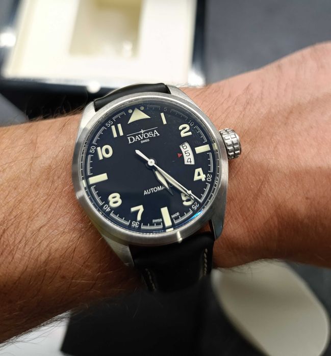 Piękny męski zegarek Davosa automat pilot, swiss made, ETA, super stan
