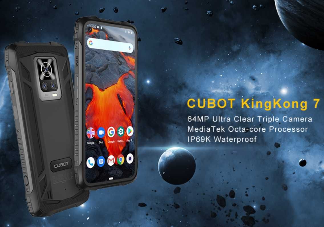 Cubot KingKong 7. 8Gb/256Gb, FHD+, 64Mp/32Mp, 5000Mah, NFC+Подарунок