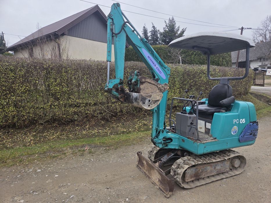 Minikoparka Komatsu PC05 Waga 1.5 t.#nie.kubota.cat.jcb.yanmar.terex##