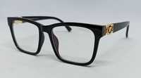 Versace очки унисекс имиджевые оправа для очков глянцевая черная