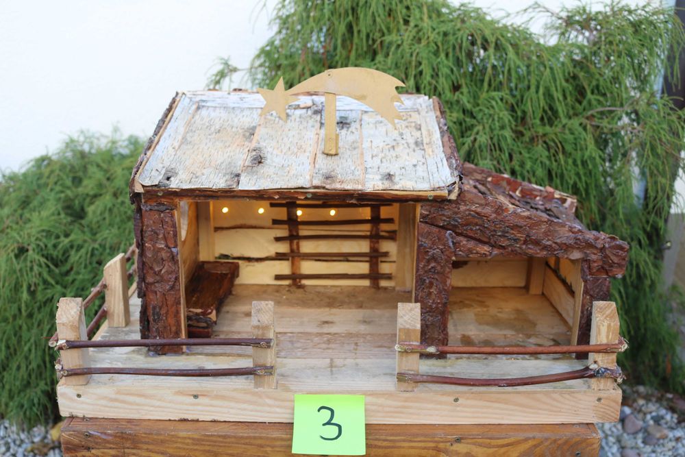 Szopka bożonarodzeniowa Duża światełka  nr 3