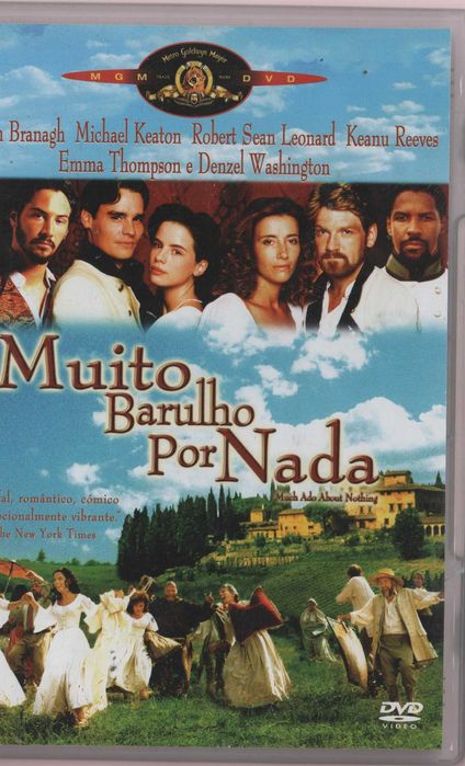 Dvd Muito Barulho Por Nada - comédia - Kenneth Branagh/ Emma Thompson