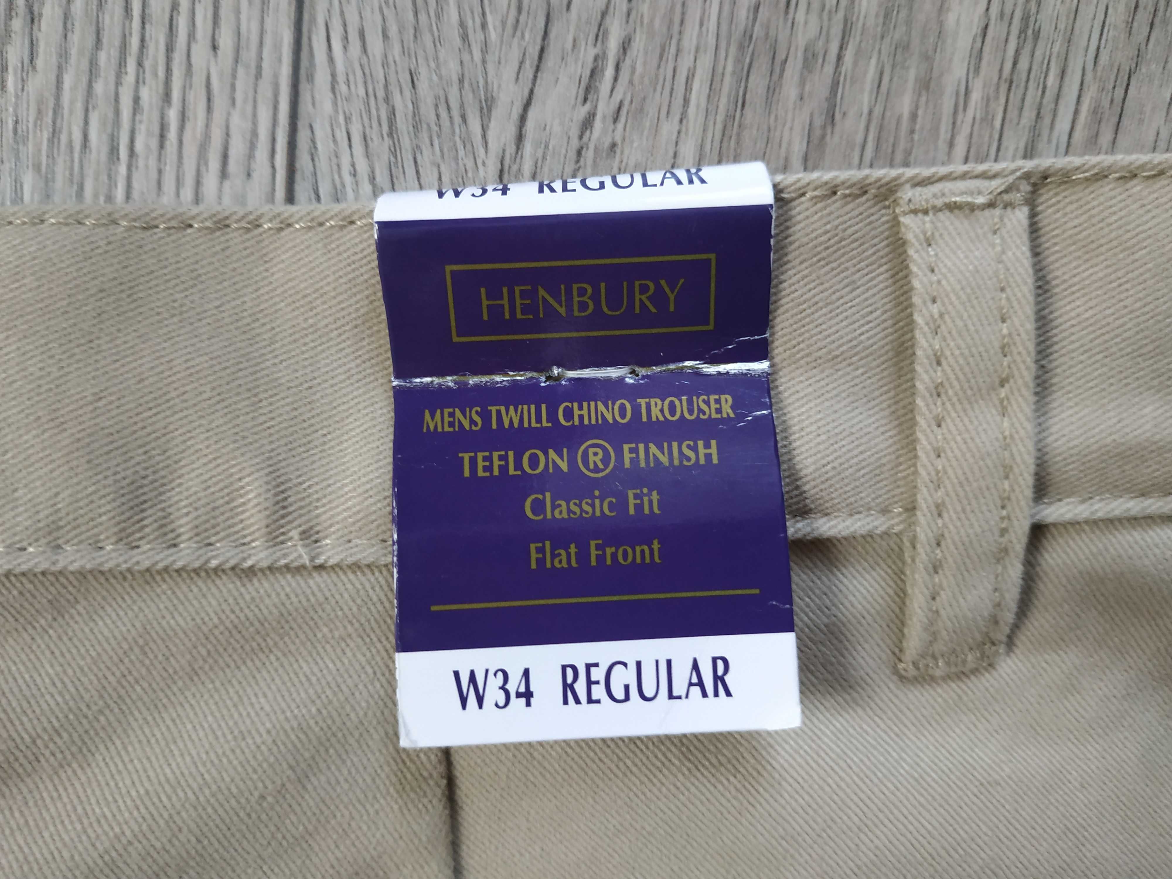Новые брюки чиносы штаны Henbury W34 L34