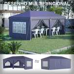 Tenda Dobrável para eventos e Bolsa de Transporte 585x295x270 cm