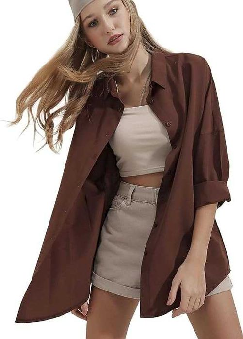 Damska bluzka koszulowa BIG DART Oversize