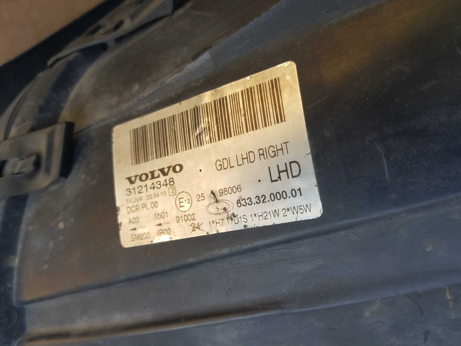 VOLVO S80 V70 XC70 Reflektor Xenon EUROPA Lampa Przód KPL RADOM