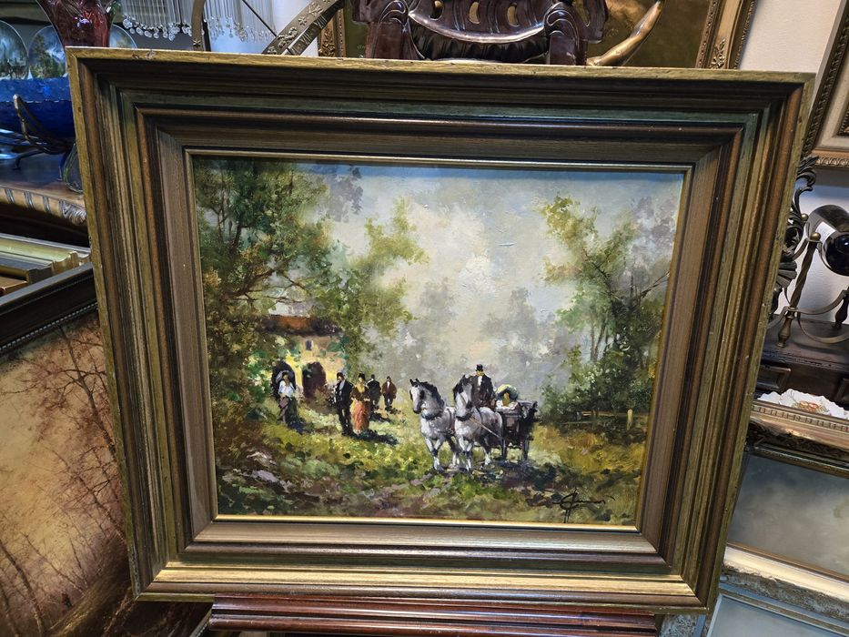 Oryginalny obraz olejny na płótnie Ewald Hess