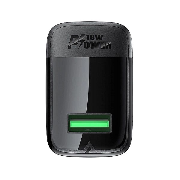 Ładowarka Acefast A90 sieciowa GaN USB-A QC 18W - czarna