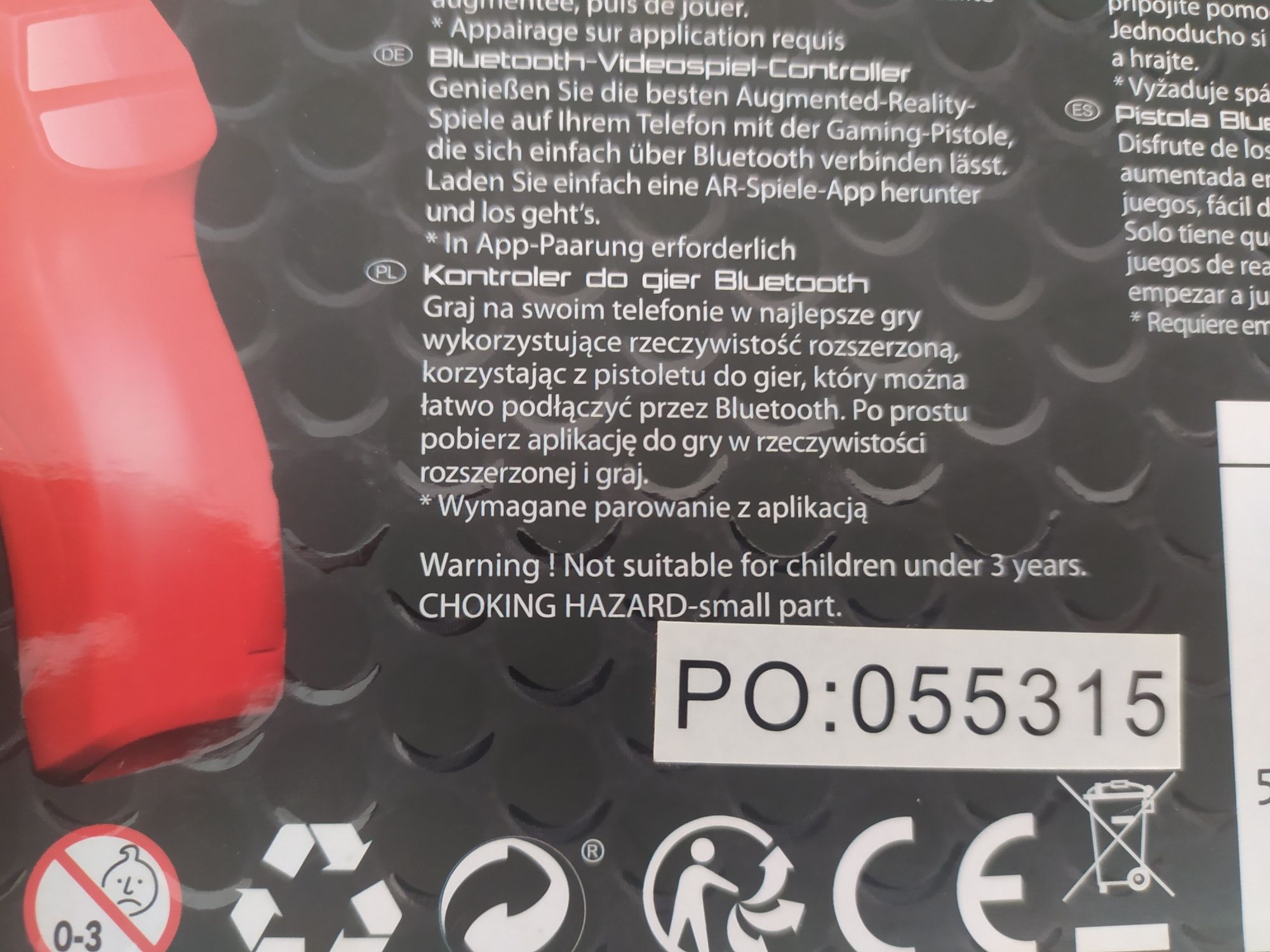Kontroler do gier Bluetooth czerwony