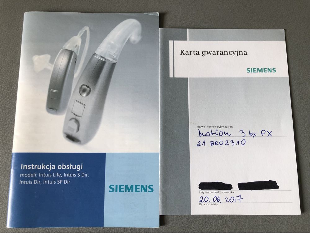 Aparat słuchowy Siemens Motion 3bx PX