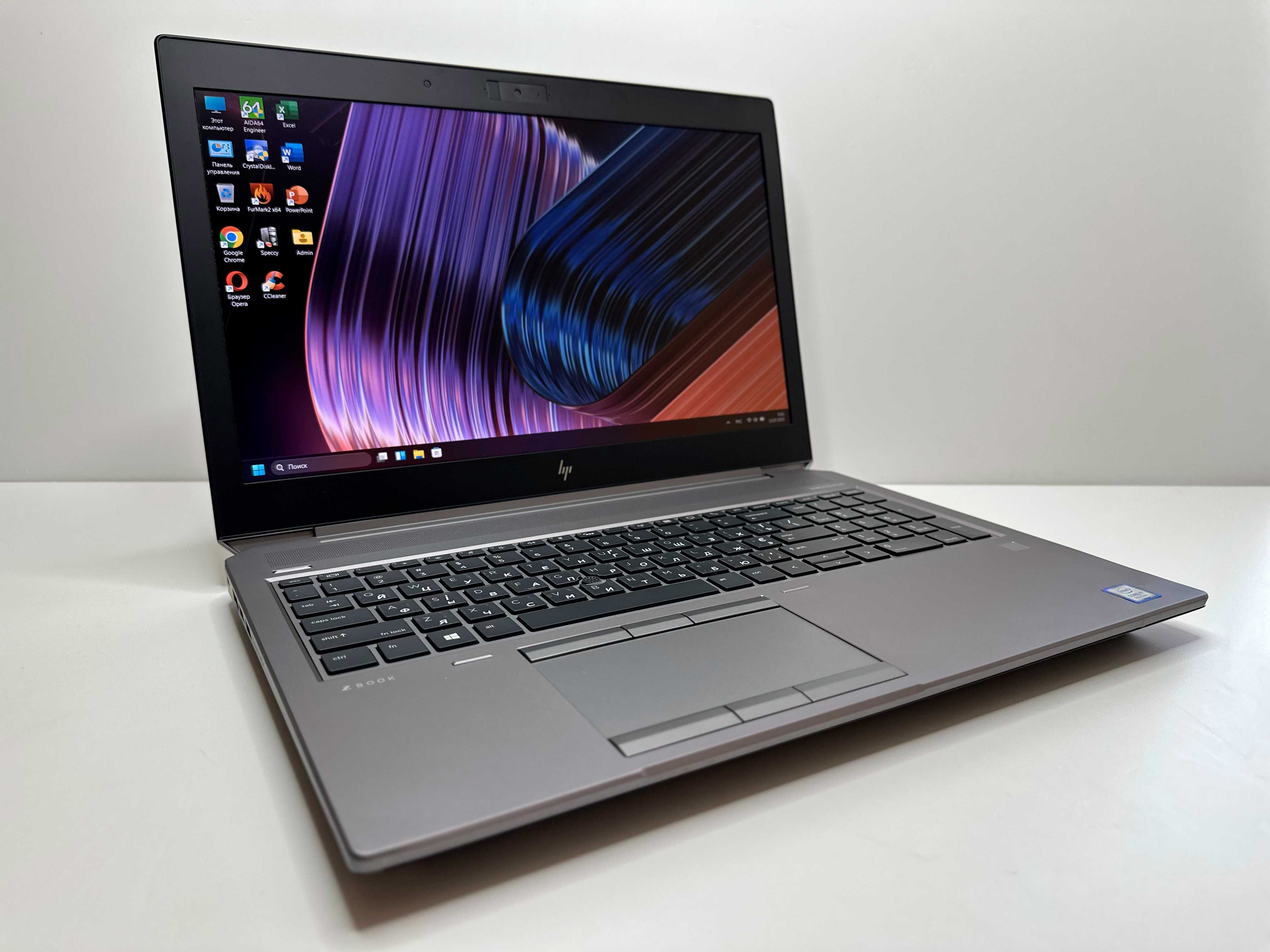 Потужний HP ZBook 15 G5, Core i7-8850H, 32Gb, SSD 256Gb+1Tb, FHD IPS