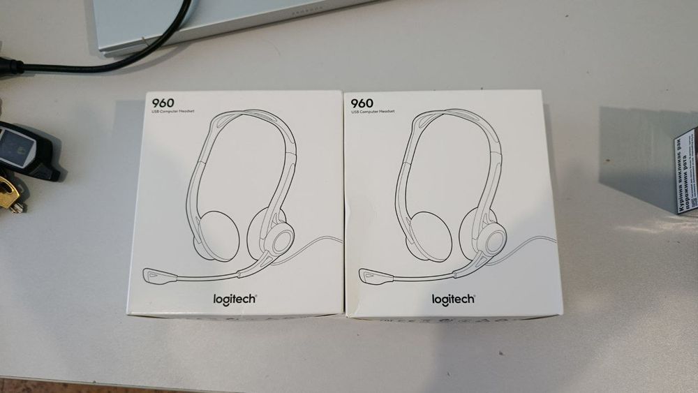Logitech PC Headset 960 USB навушники гарнітура