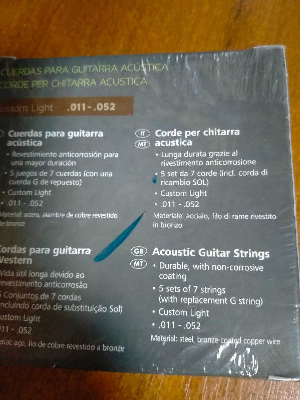 Струны для акустической гитары