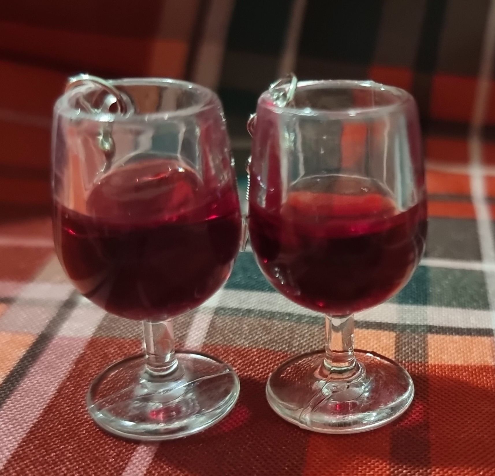 Kolczyki "Red wine"