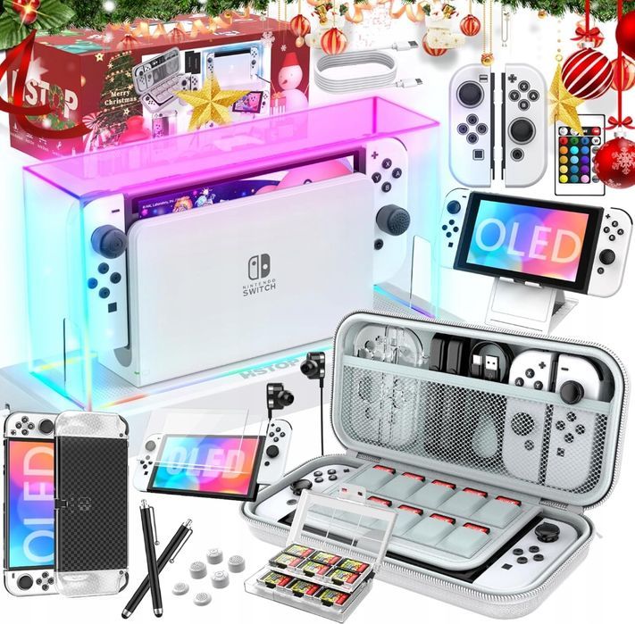 Zestaw akcesoriów Switch OLED 25 w 1 do Nintendo Switch OLED