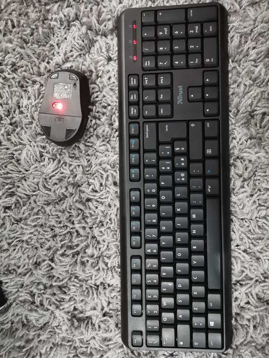 klawiatura + mysz do komputera bezprzewodowa na 1 nadajnik TRUST