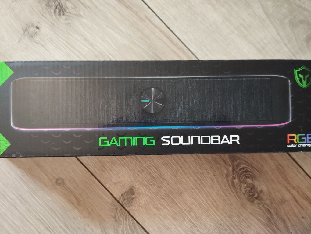 Soundbar gamingowy głośnik RGB LED do komputera