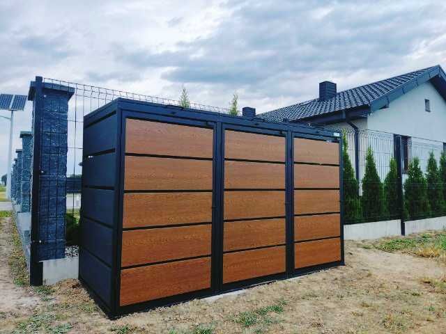 Zabudowa Koszy Na Śmieci Domek Osłona Ogrodowa Maskownica Wiata