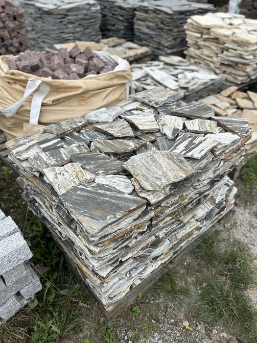 ŁUPEK ZEBRA Kamień Naturalny Płyty na Taras Schody Okładzina Elewacja