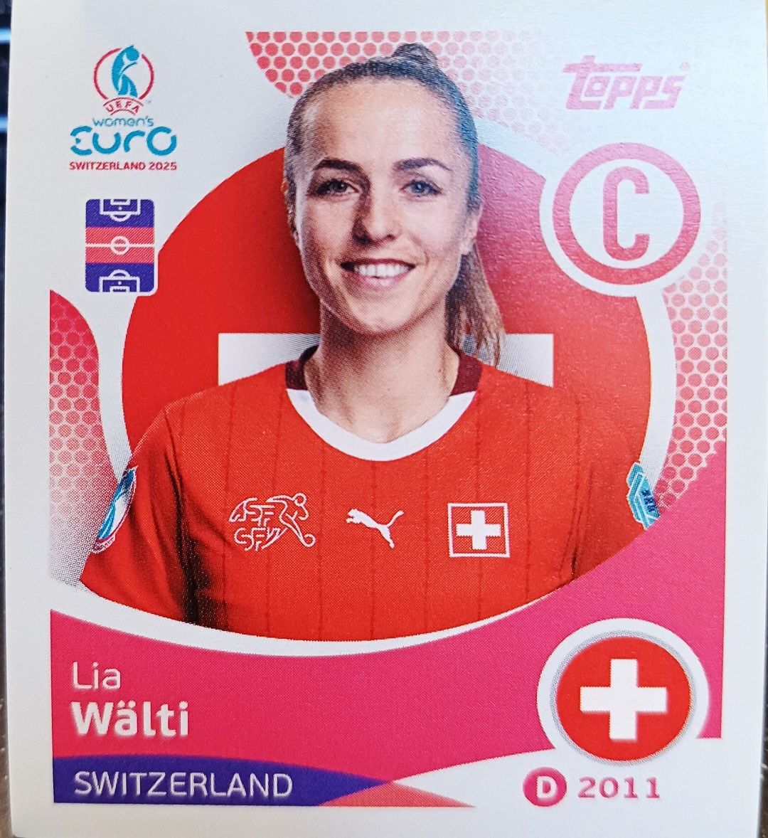 Naklejka kolekcjonerska Topps UEFA Women’s Euro Lia Wälti