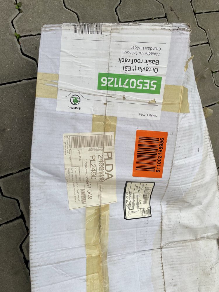 Belki bagażnik dachowy oryginał Skoda Octavia 3 III 5E3