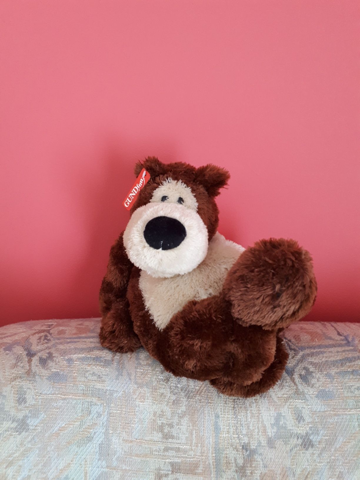 Peluche caozinho com música "oh happy day" 27x24cm