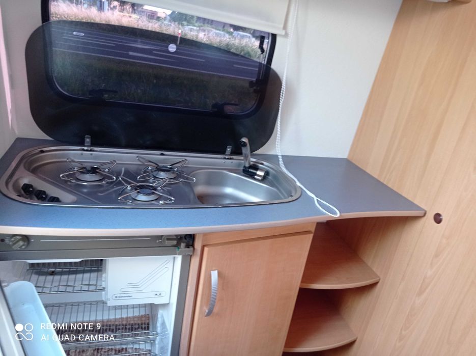 Wynajem Caravelair 750kg Lekka 4m WC Namiot Prysznic 4 osobowa Kutno