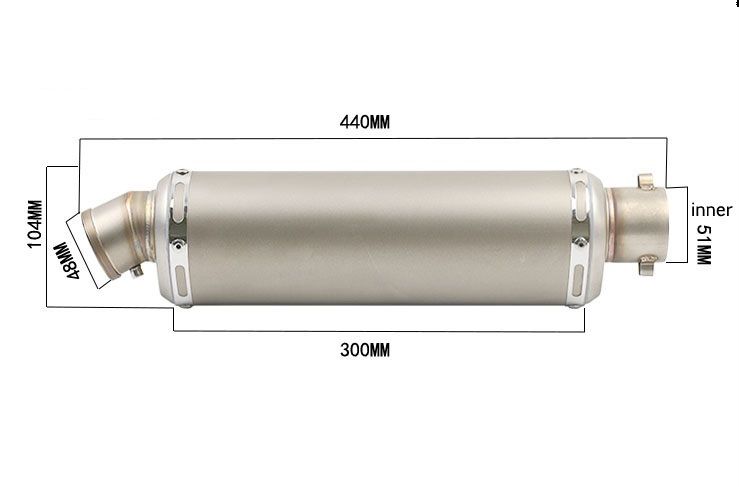 Wydech Sportowy Uniwersalny HIT 24H DŁUGI AKRAPOVIC YOSHIMURA